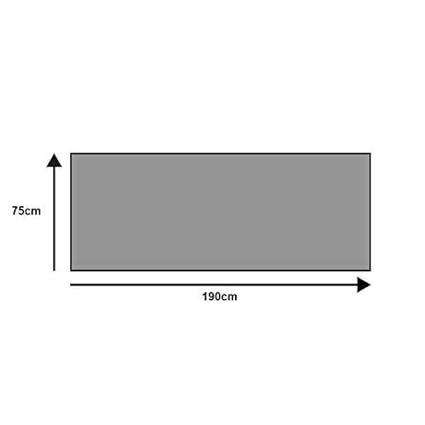 wash dry Mat, oppervlak: 100% polyamide, blauw, 75/190